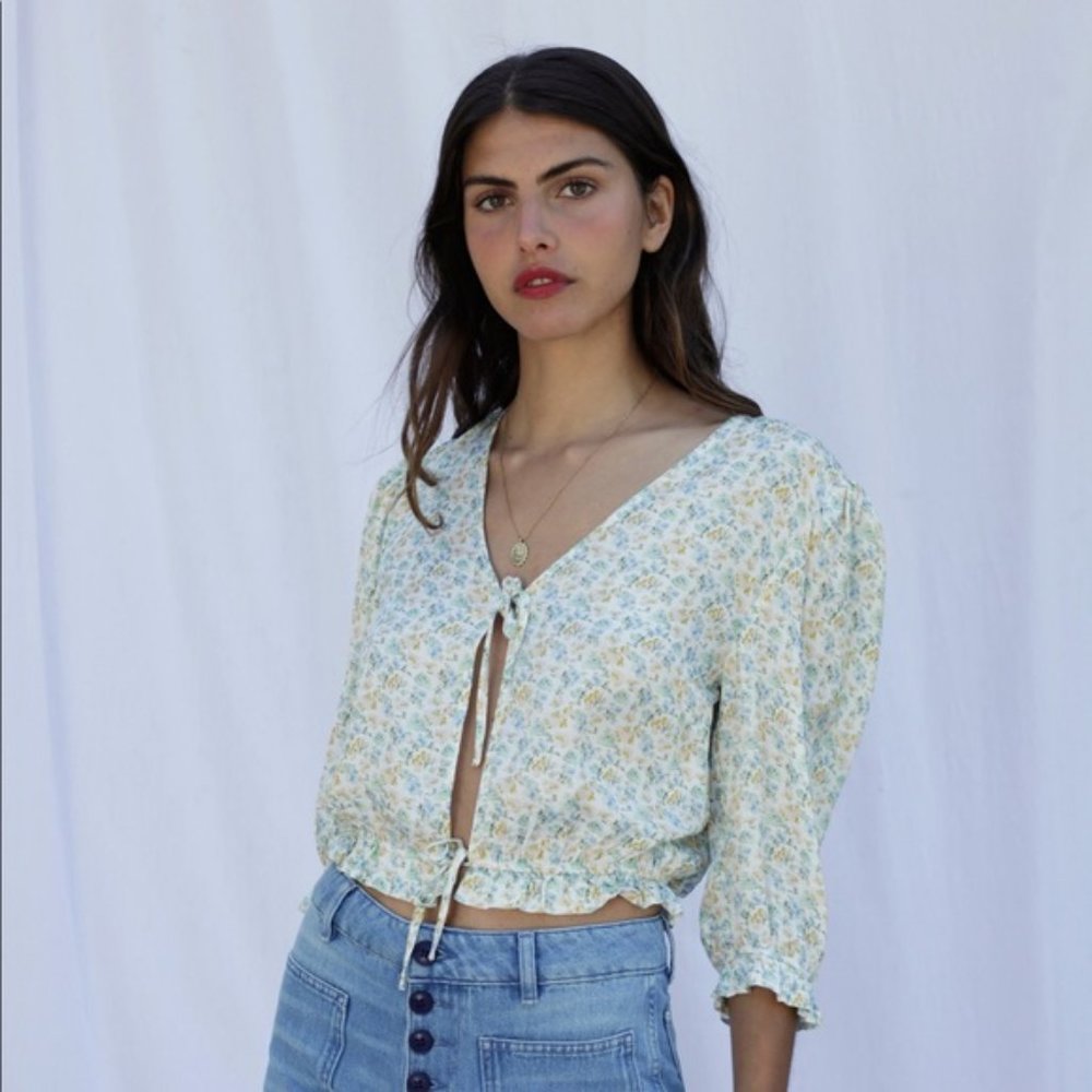 ROUJE Blouse Suzanna (white floral print)